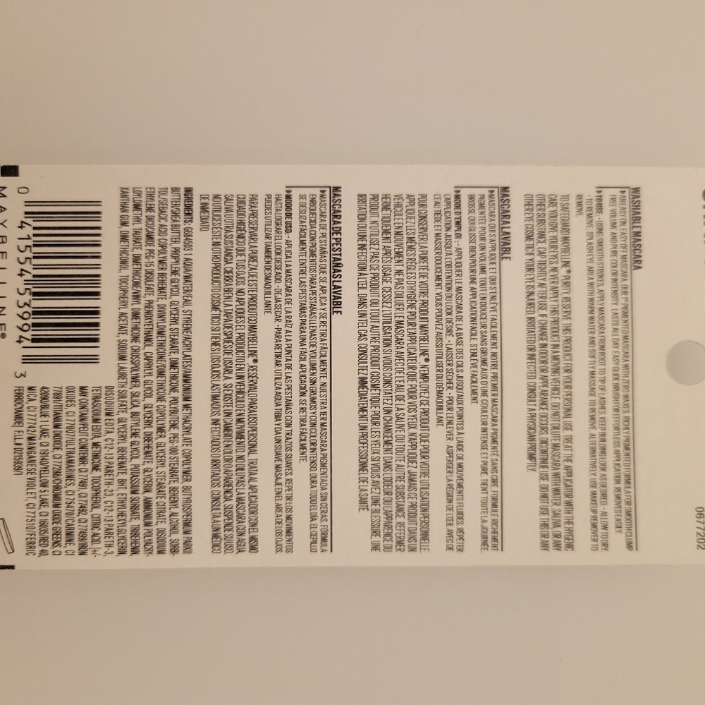 Maybelline Mascara black cherry NEW IN PACKAGE - Picture 3 of 3